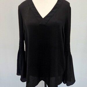 MICHAEL Michael Kors Black Long Sleeved Blouse